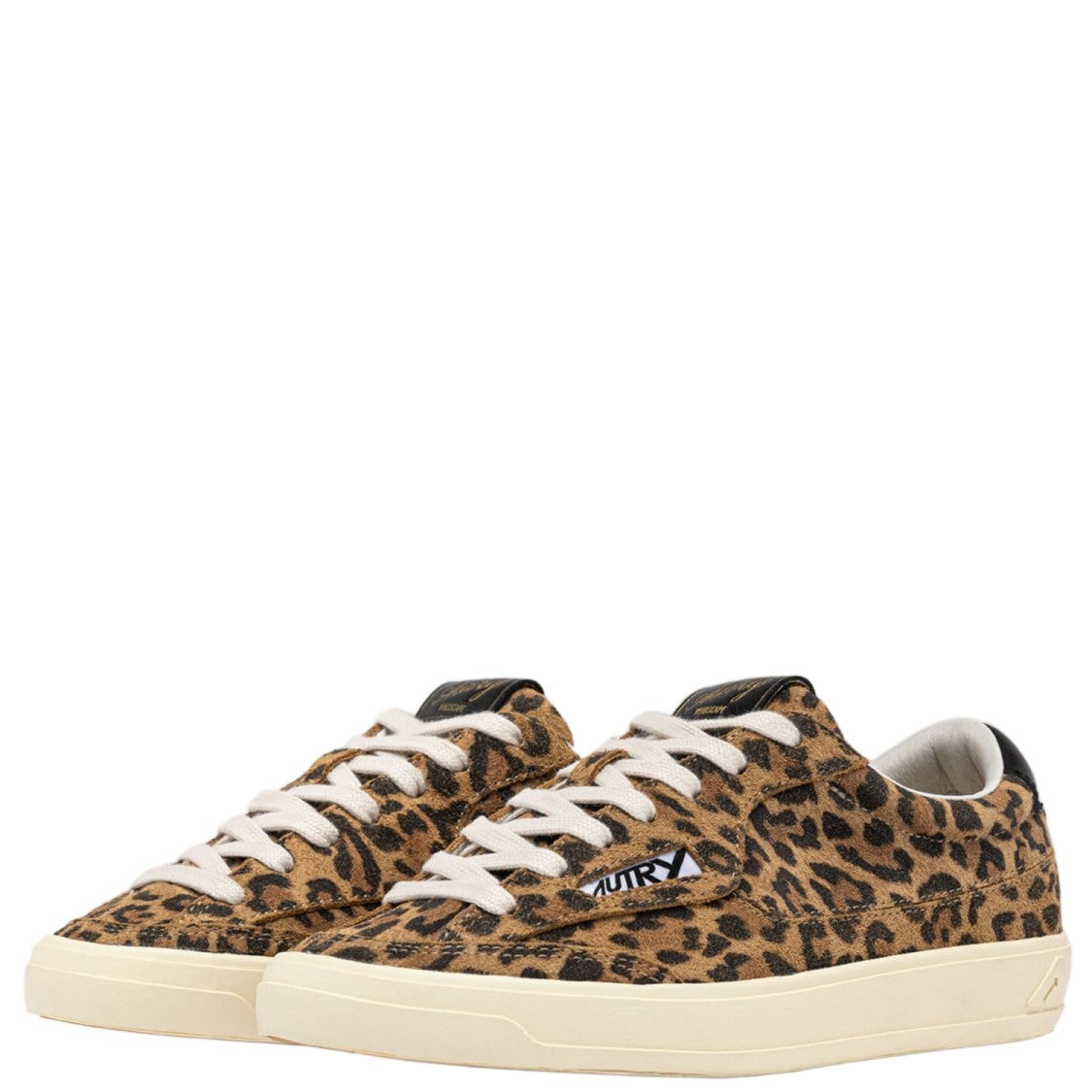 Autry Low-Top Sneakers With All-Over Animal Print And Suede Accents