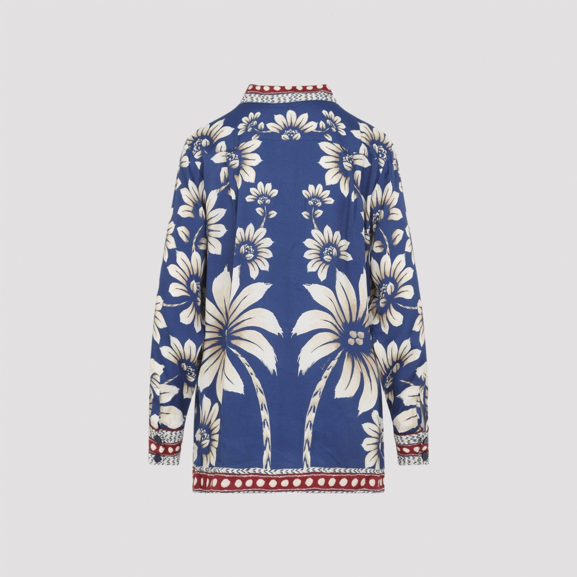 Farm Rio Luna Blue Viscose Shirt