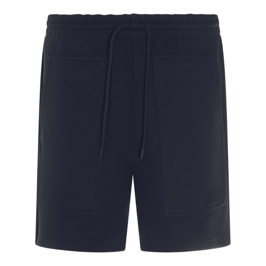 Mackage Minimalist Black Shorts With Elastic Waistband And Functional Pockets
