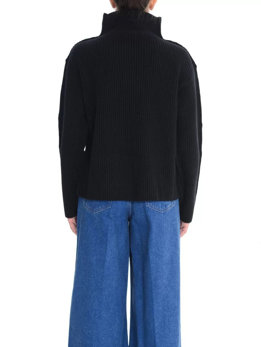 Marni High-Neck Ribbed Knit Sweater