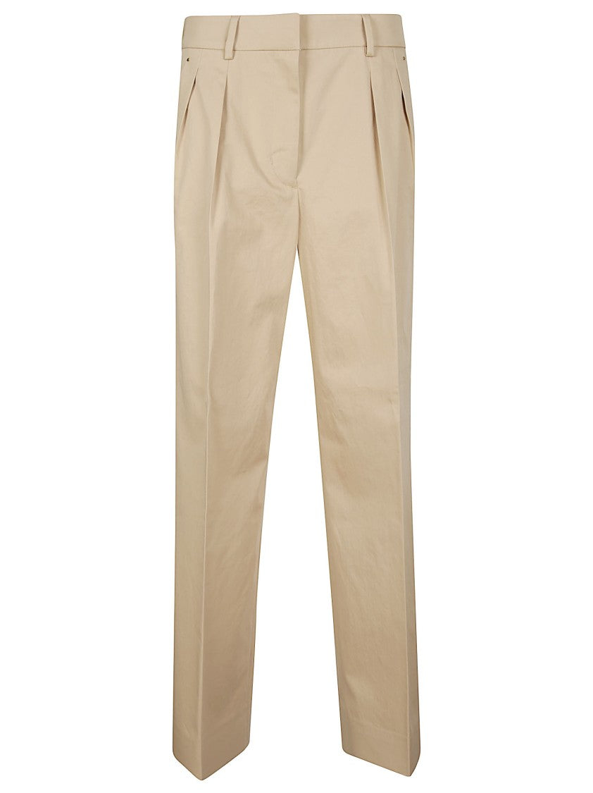 Moncler Tailored Pant Straight Leg Cotton Pants