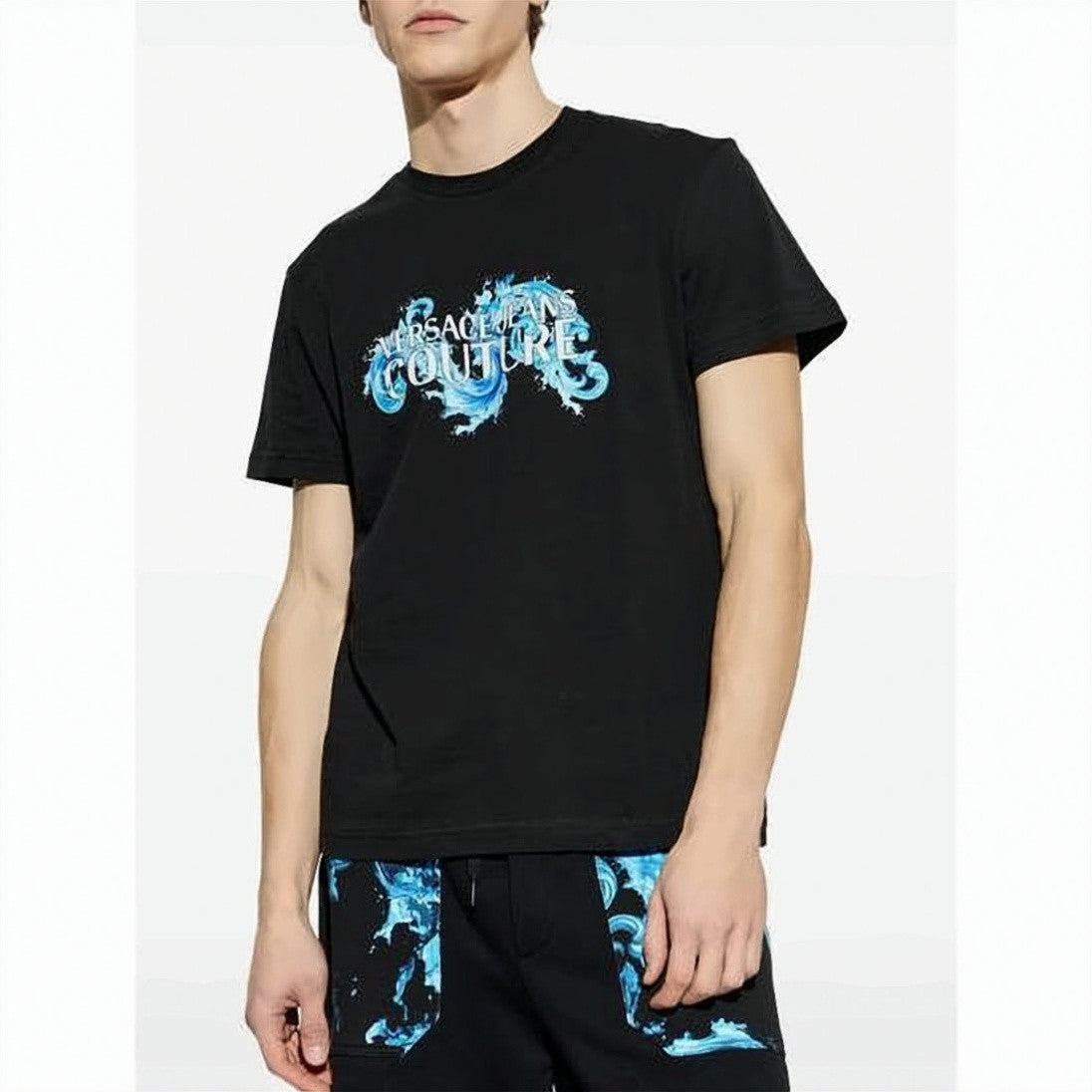 Versace Short-Sleeve T-Shirt With Bold Graphic Print