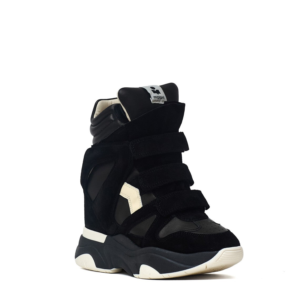 Isabel Marant Balskee Classic Multi-Material Wedge Sneakers