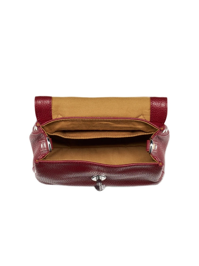 Zanellato Postina® Baby Bag In Hammered Red Opera Leather