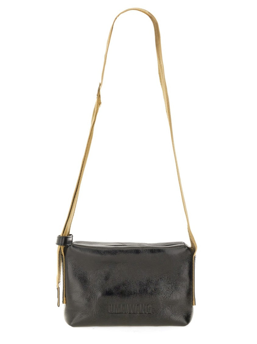 Uma Wang Structured Carbon Fiber Shoulder Bag With Adjustable Strap
