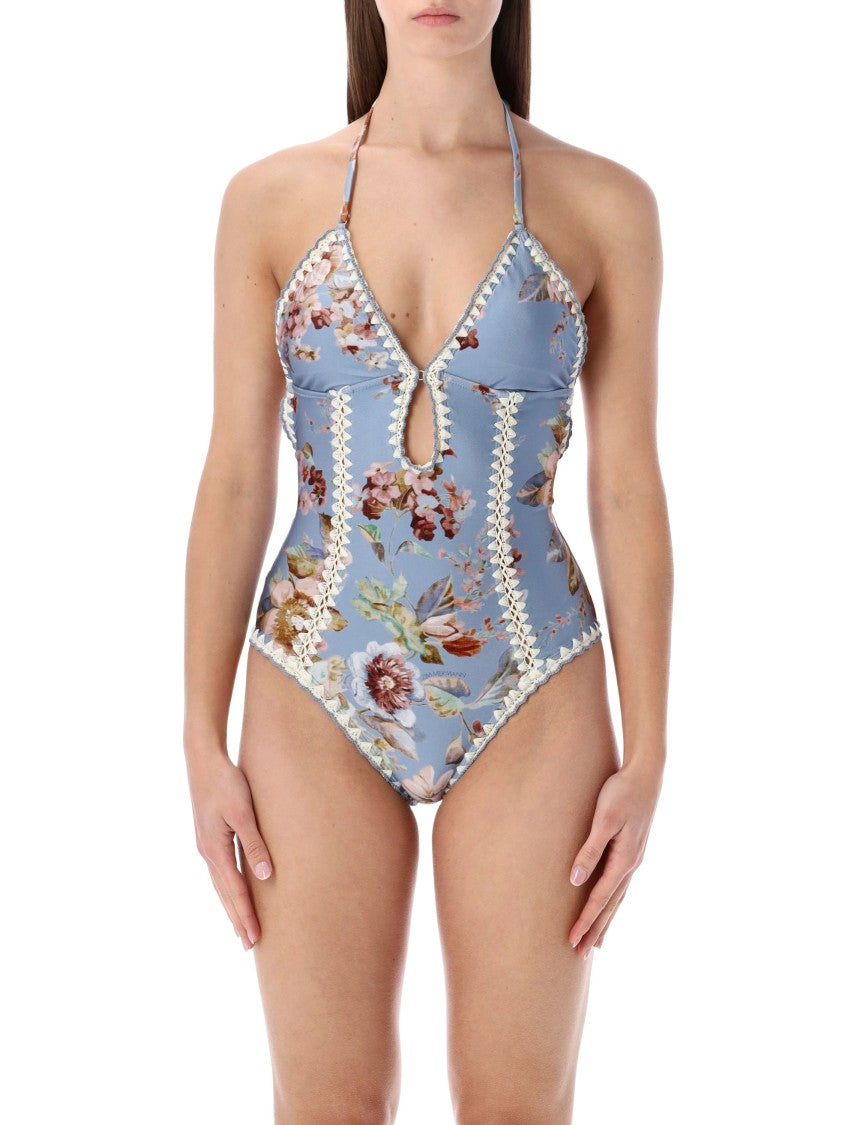 Zimmermann Awaken Keyhole Scalloped One Piece