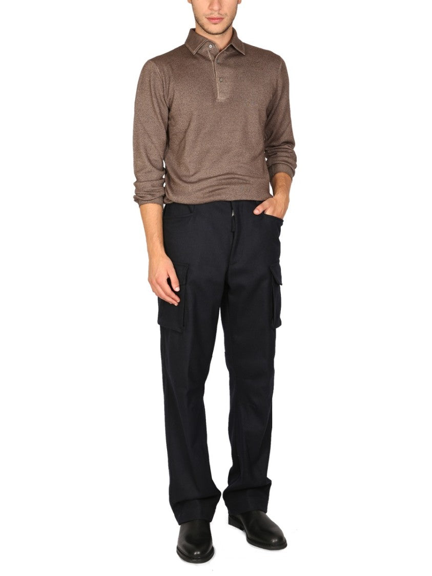 Lardini Utilitarian Cargo Pants With Classic Closure