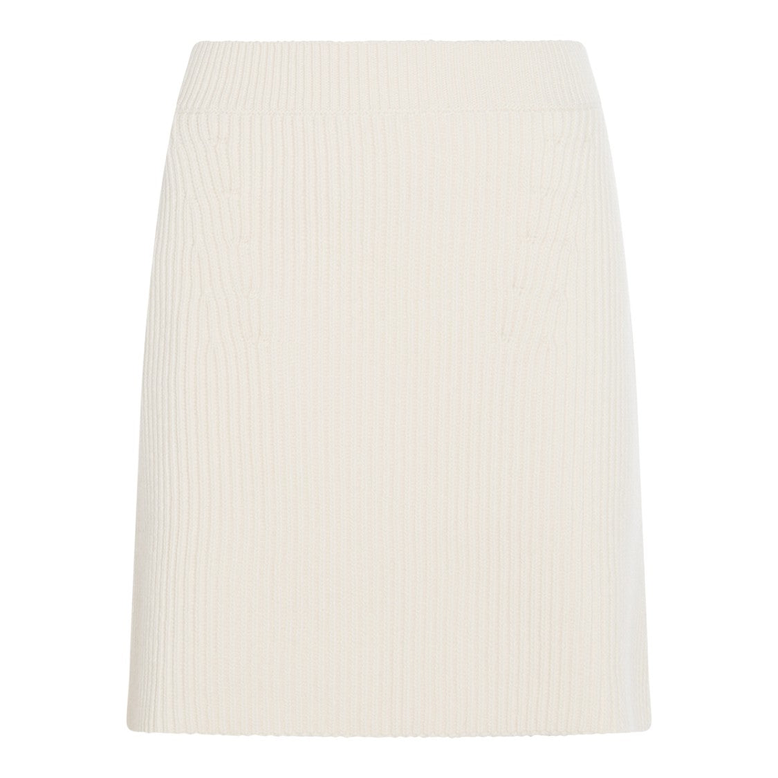 Jil Sander White Wool Skirt