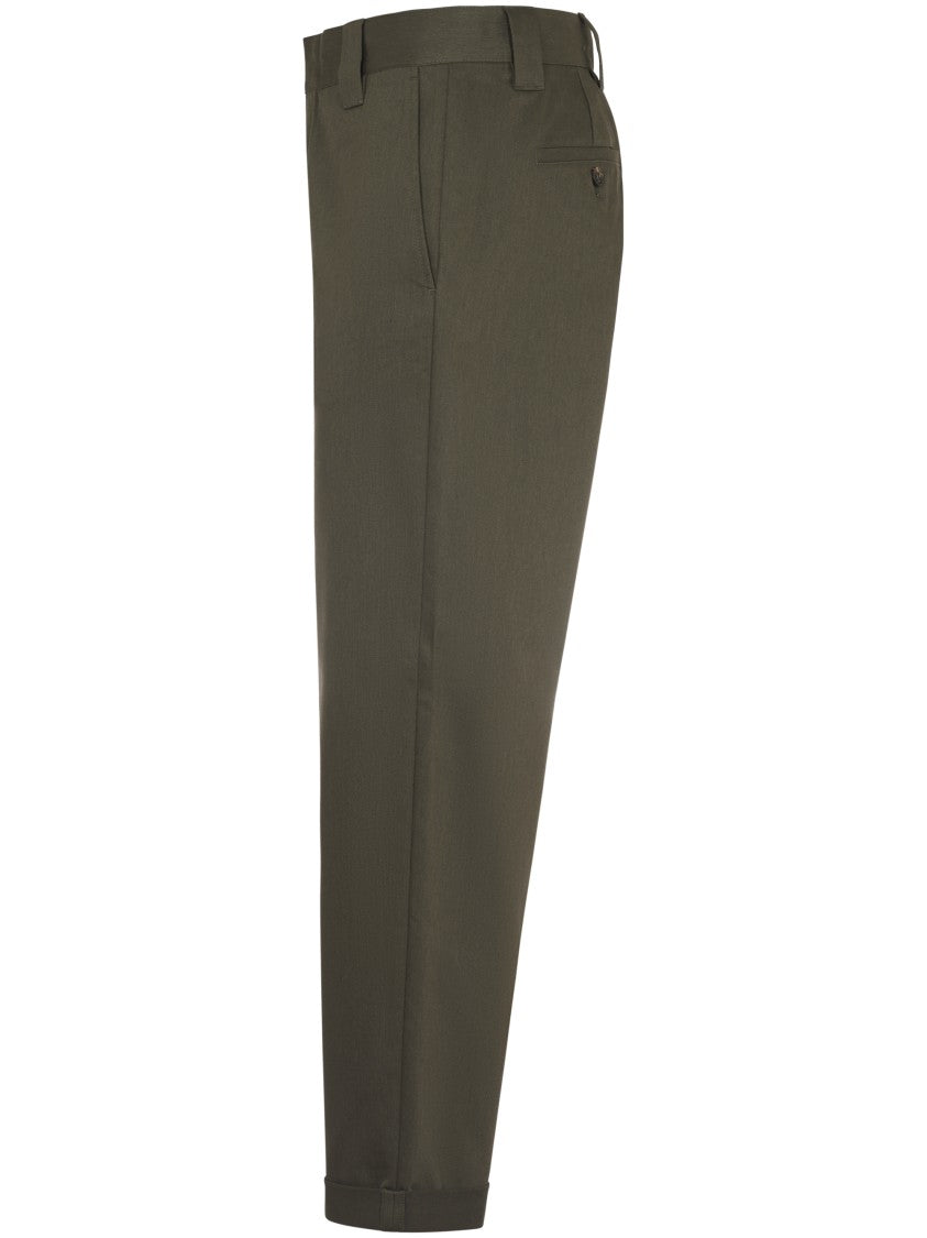 Golden Goose Relaxed Fit Chino Skate Pants With Subtle Sheen