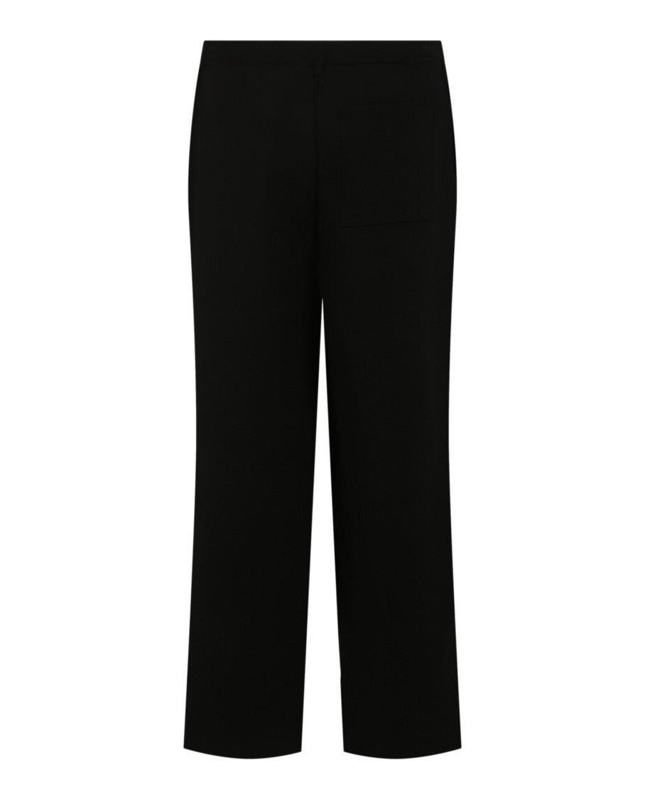 Ferragamo Mid-Rise Wide-Leg Pants With Minimalist Design