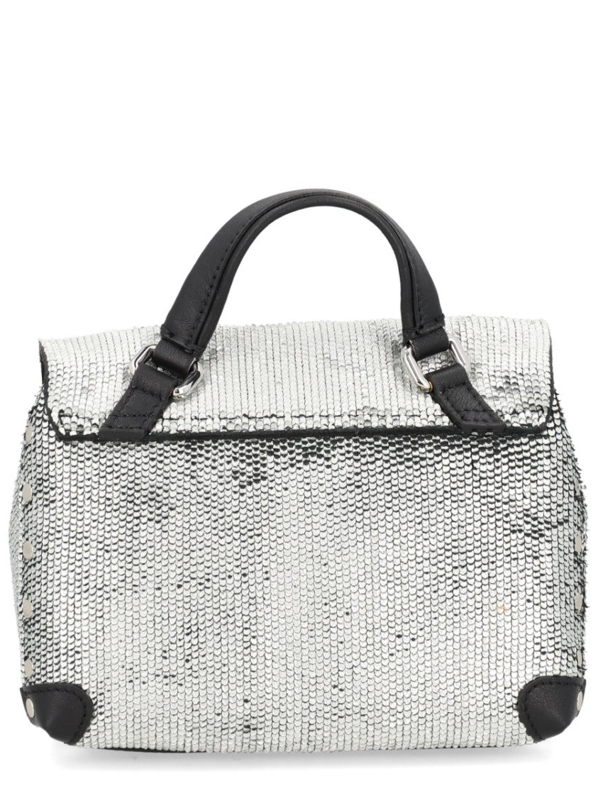 Zanellato Silver Postina Cbi Metallic Handbag