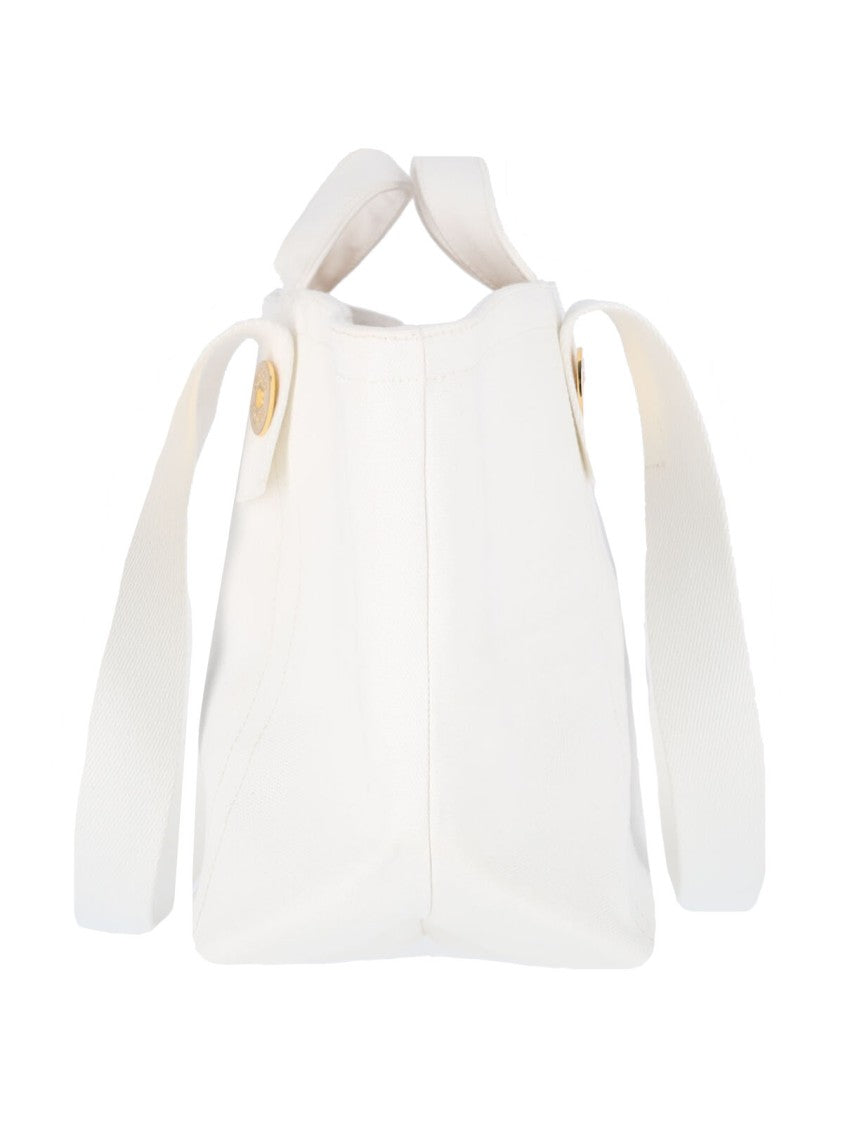 Patou "Tropicalia" Large Trapeze Tote Bag - White