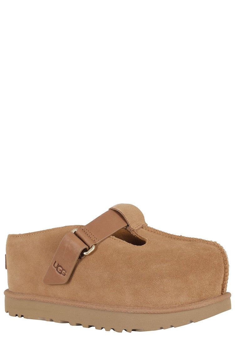 Ugg Chestnut Brown W Goldenstar Hi Clog Lace-Up Leather Clogs