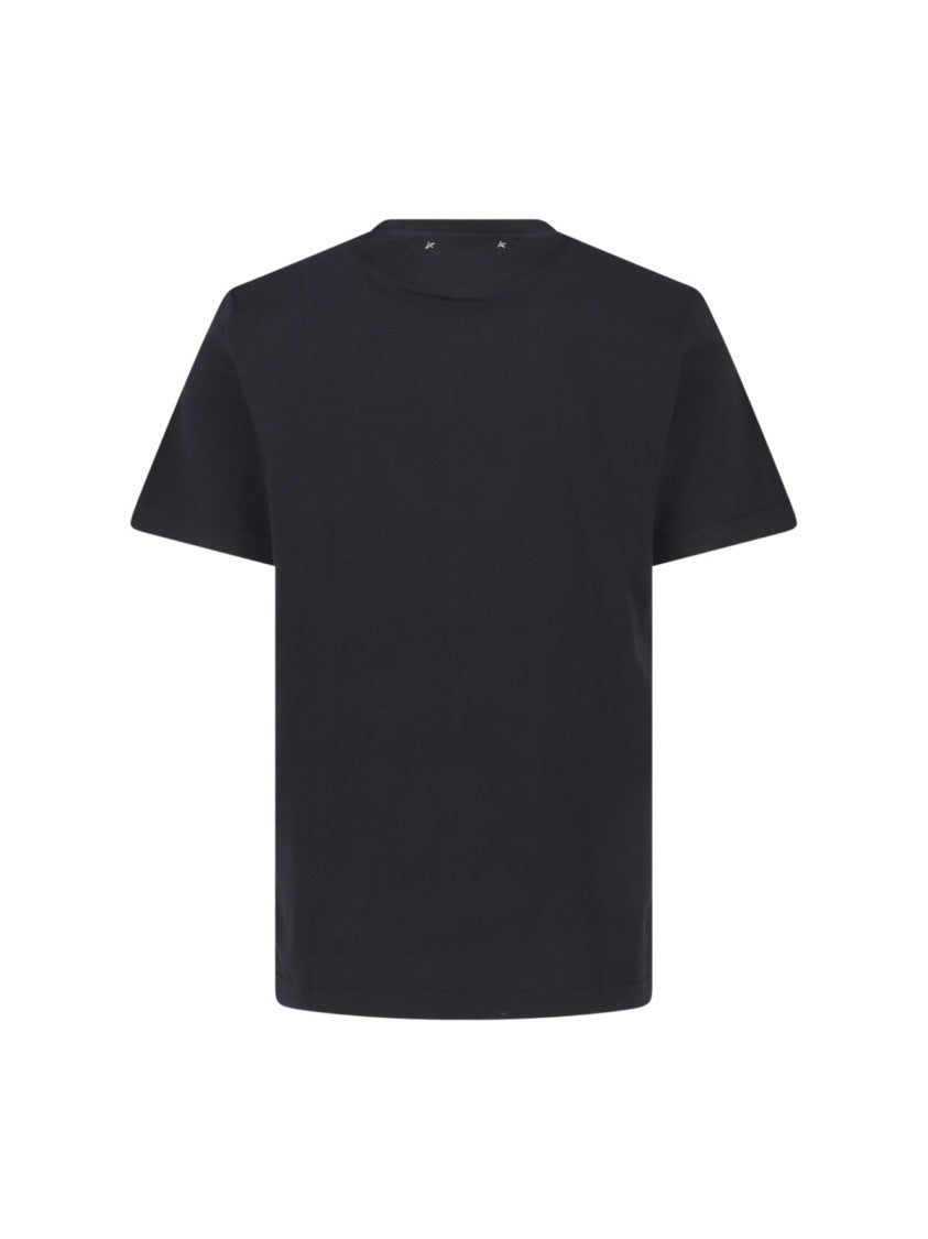Golden Goose Textured T-Shirt – Black