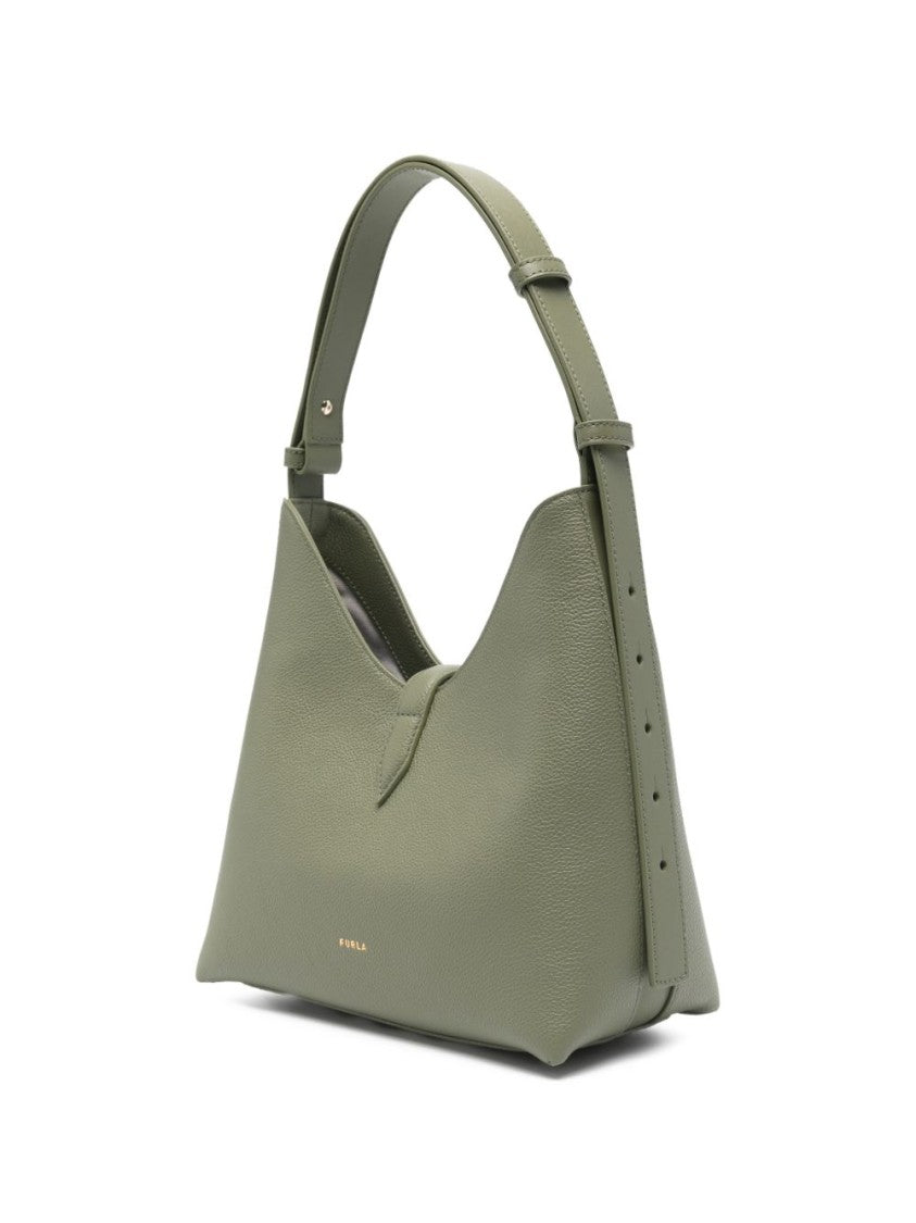 Furla Structured Pebbled Leather Handbag