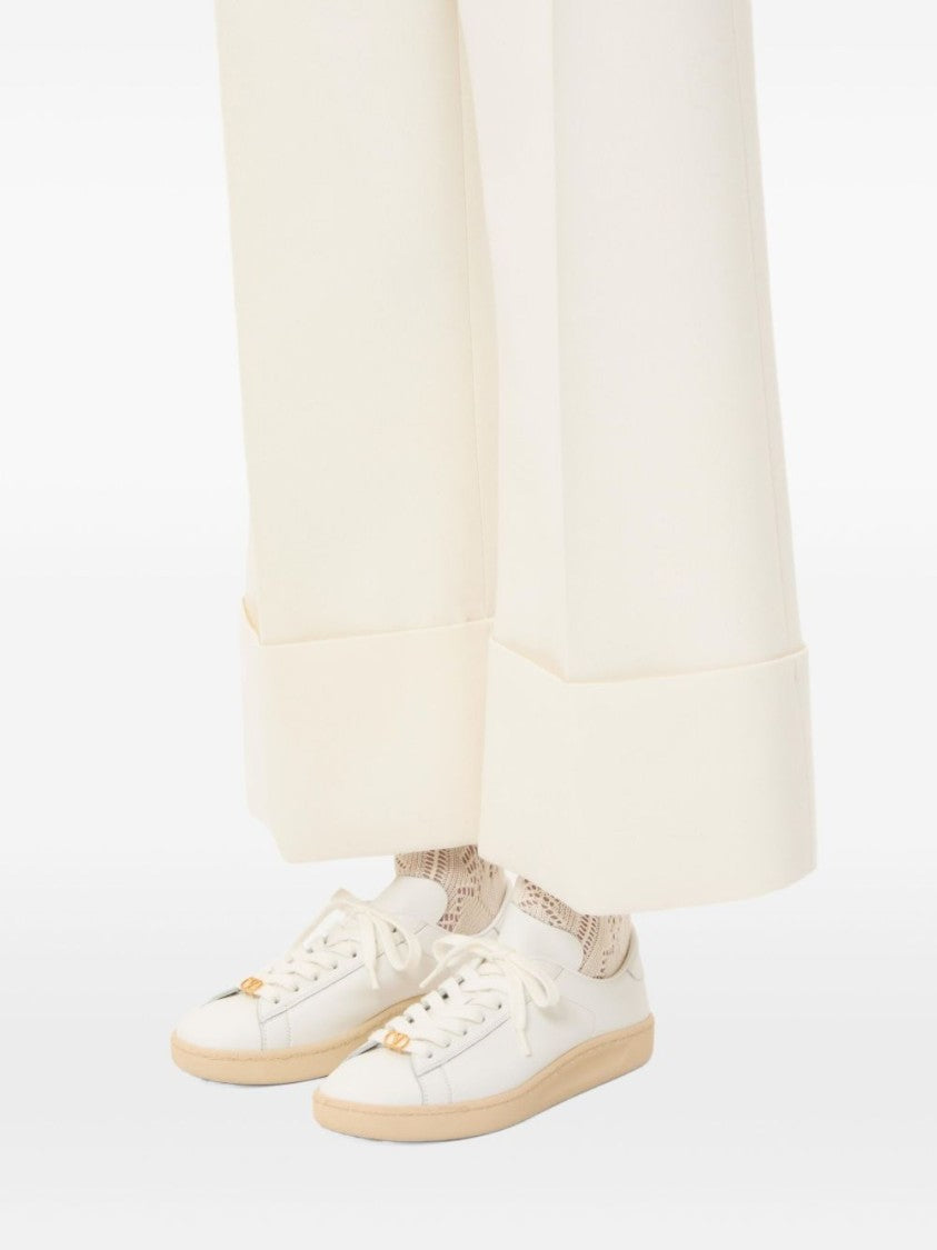 Valentino Garavani Low-Top Sneakers With Textured Sole And Chic Accents