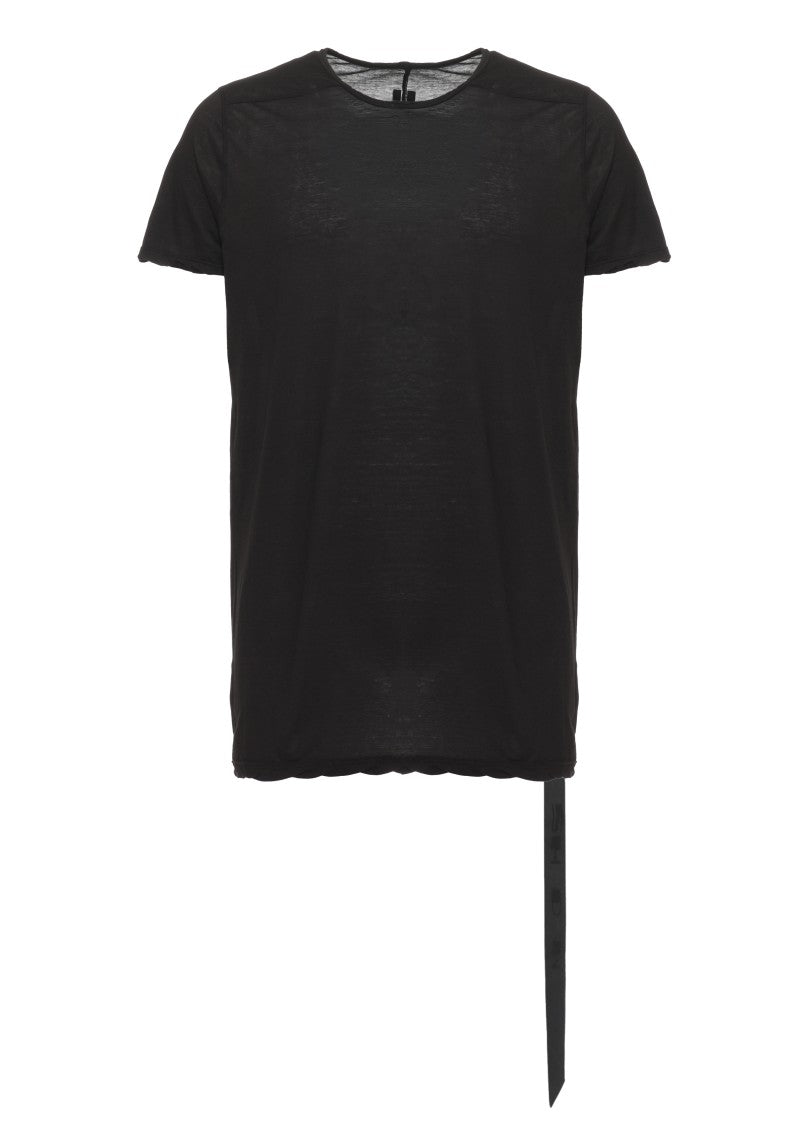 Drkshdw Black Asymmetrical Lace Detail Cotton T-Shirt