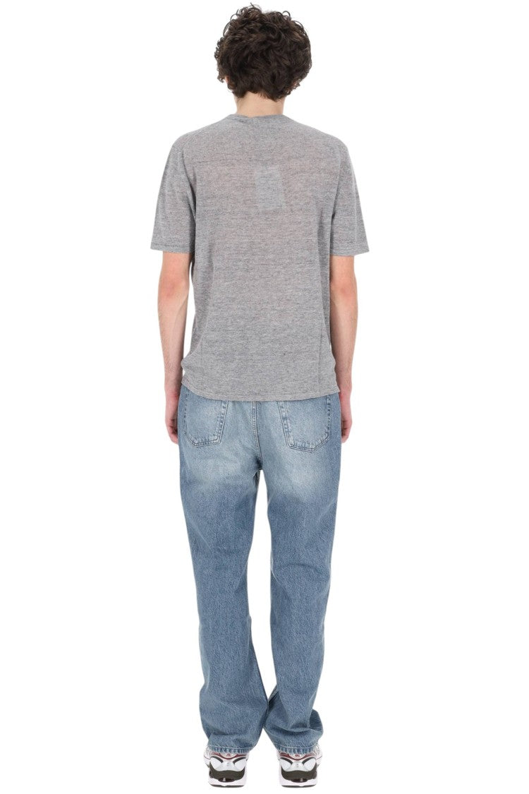 Roberto Collina Linen-Cotton Melange Casual T-Shirt