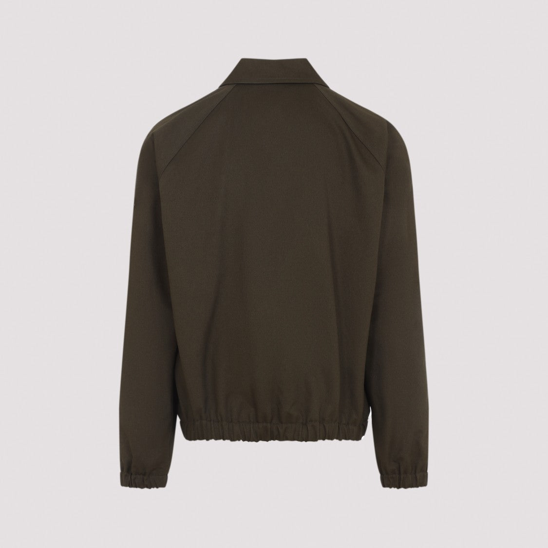 Valentino Front-Zipper Casual Jacket With Classic Collar And Elasticated Accents