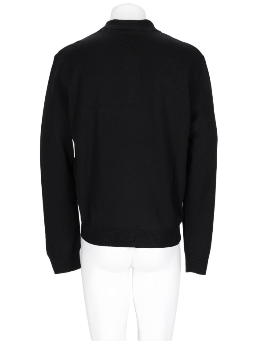 A.P.C. Riou Long-Sleeve Virgin Wool Polo Shirt