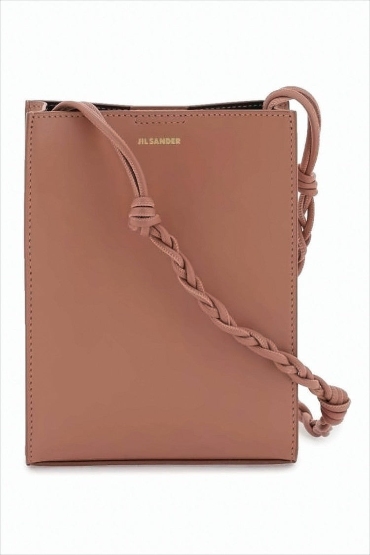 Jil Sander Rectangular Shoulder Bag With Braided Leather Strap