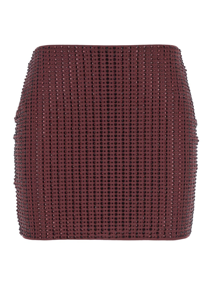 Venuja Malibu Crystal' Bordeaux Skirt