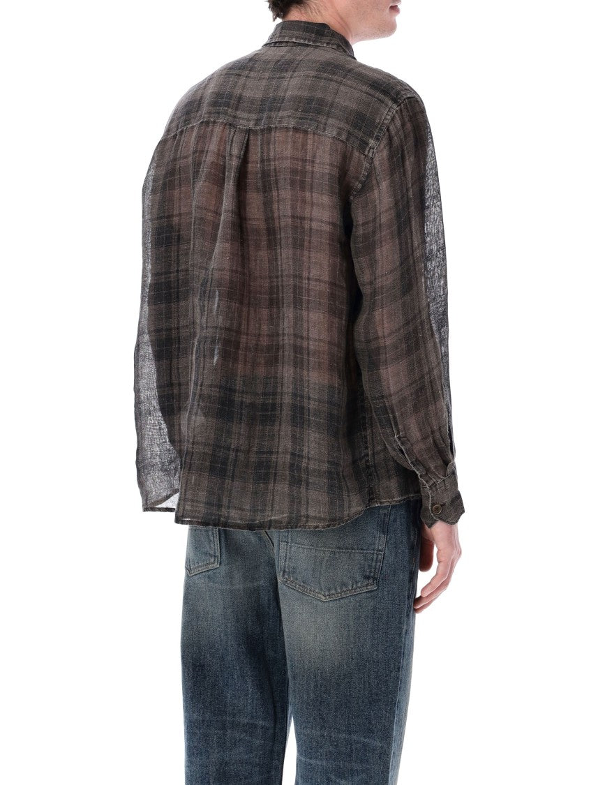 Our Legacy Check Linen Above Shirt