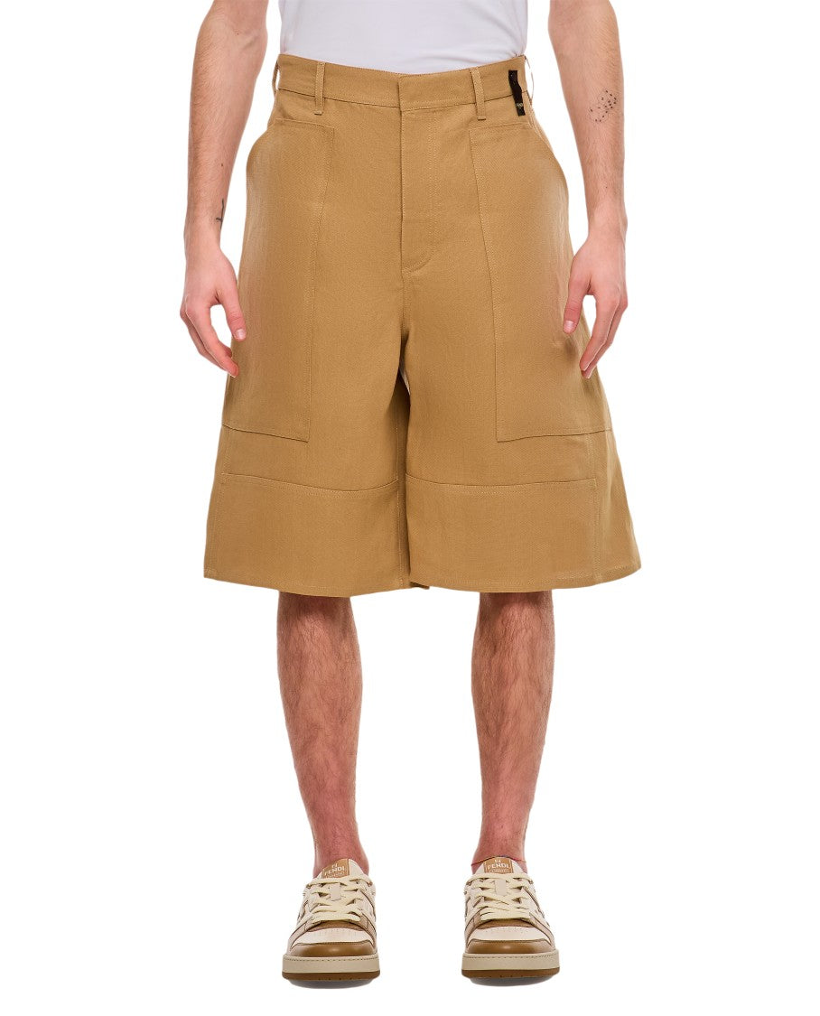 Fendi Paper Canvas Bermuda