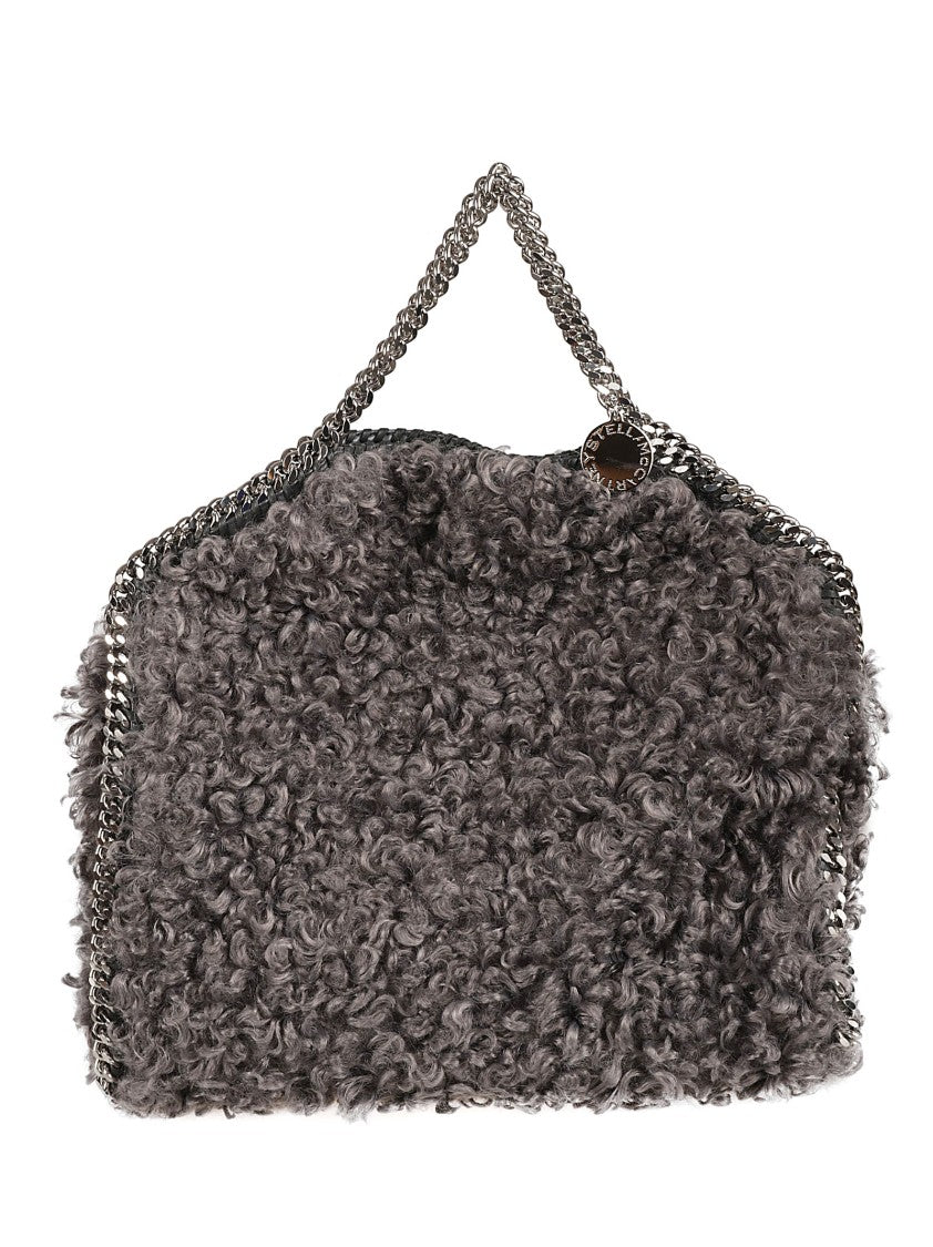 Stella Mccartney Textured Grey Bag With Plush Surface