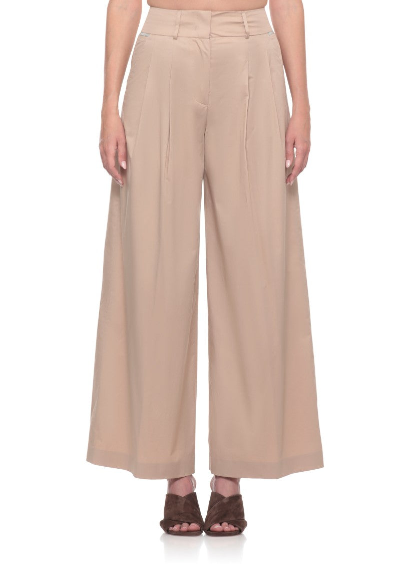 Peserico Beige Light Point Cotton Pants