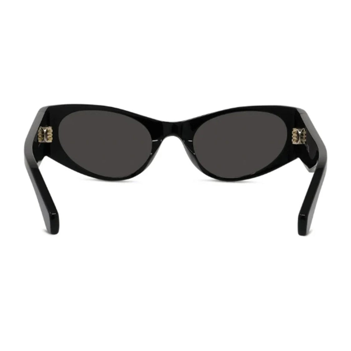 Loewe Black Elongated Oval Acetate Sunglasses