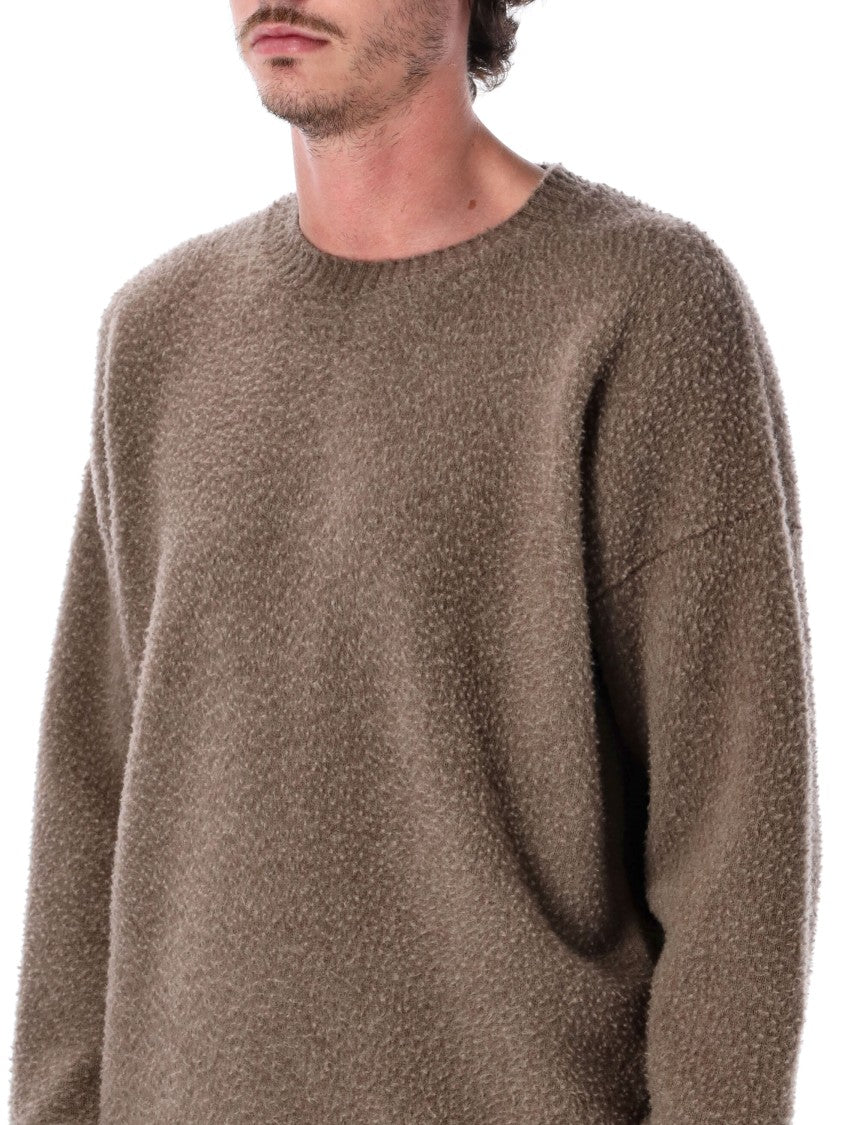 Roberto Collina Textured Boucle Knit Crewneck Sweater