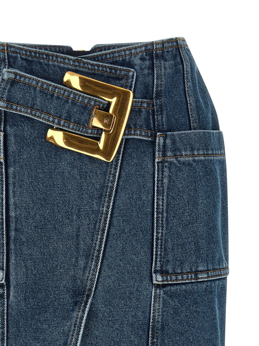 Balmain 'Belted' Skirt