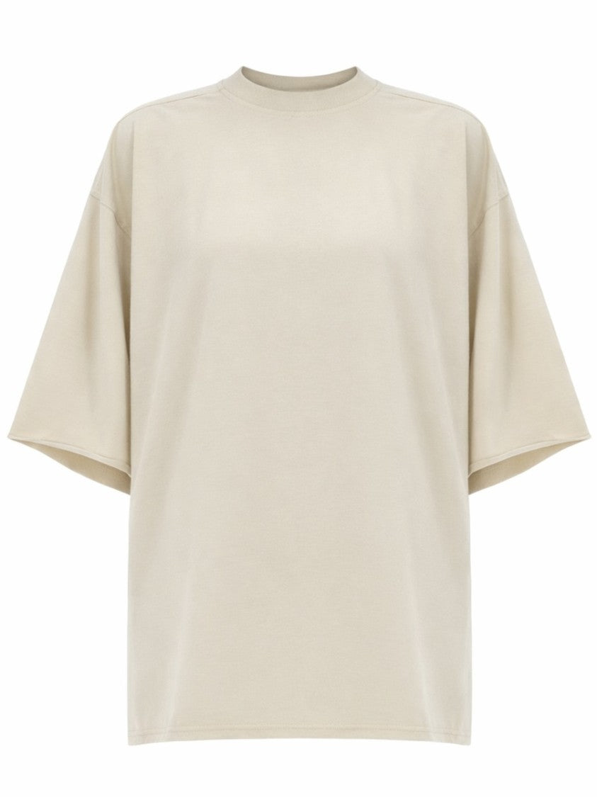 Rick Owens Tommy-T Cotton Boxy Side Slits T-Shirt