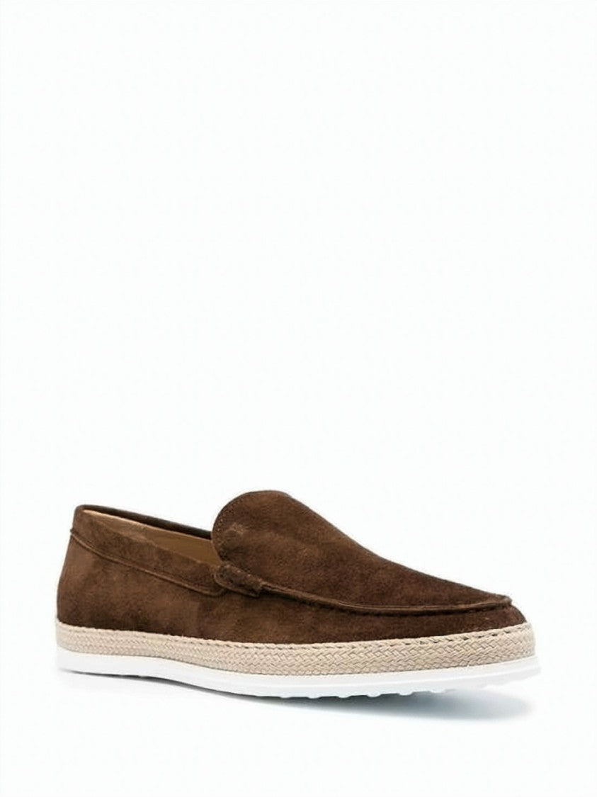 Tod's Slip-On Suede Espadrilles With Textured Midsole Detail