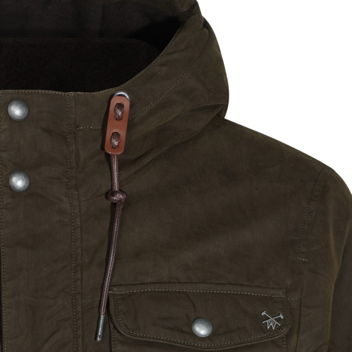 Waxed Waxed Olive Green Utility Jacket