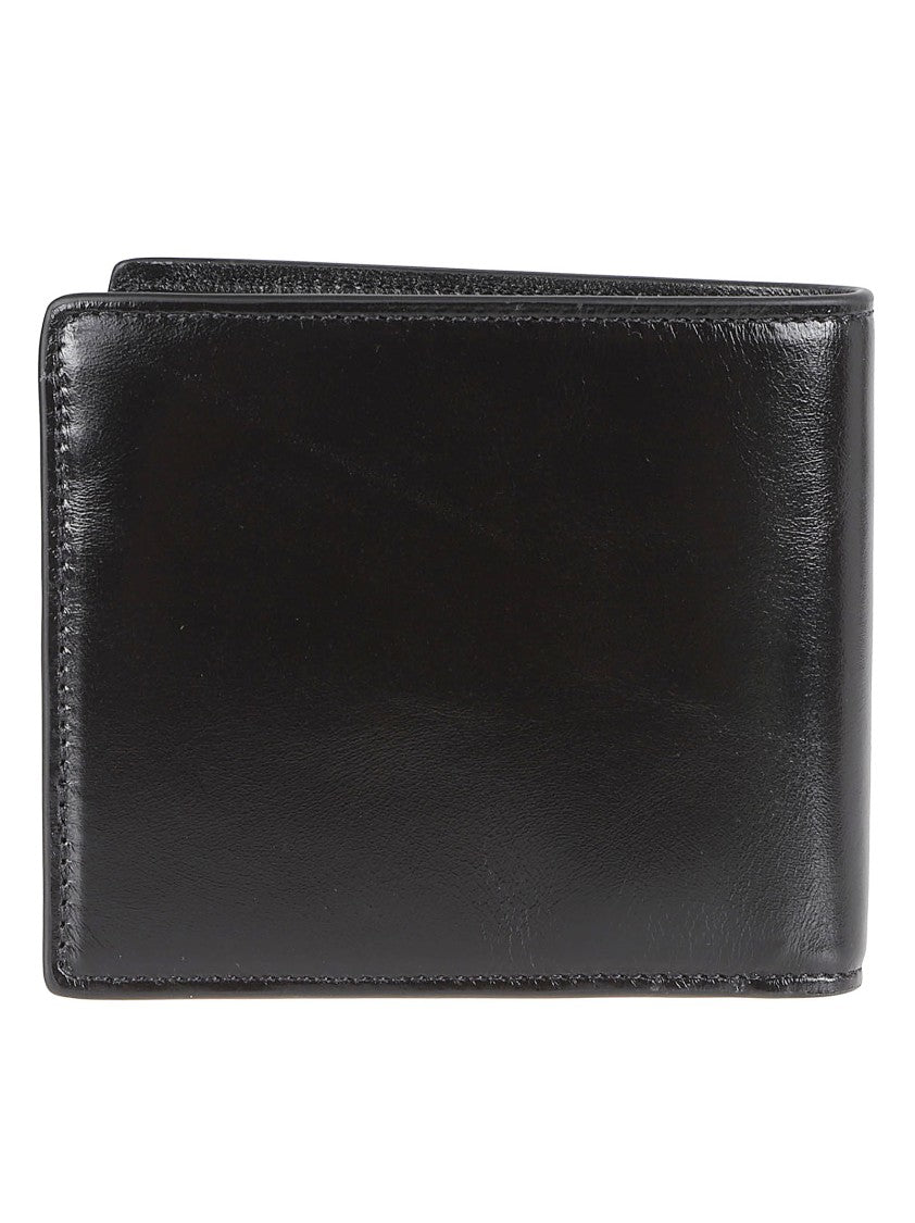 Versace Calf Leather Bifold Wallet With Medusa Emblem