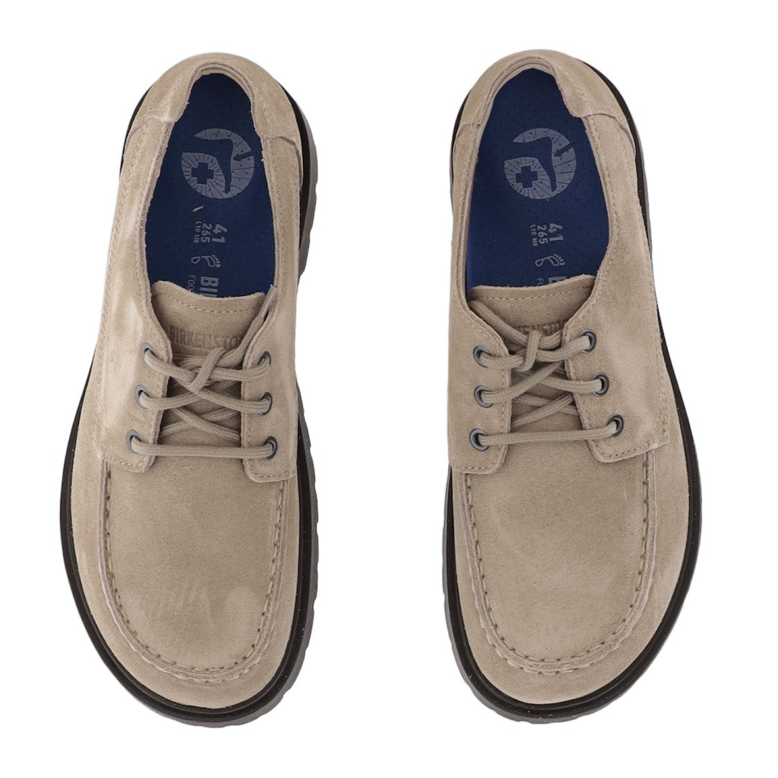 Birkenstock Low Suede Shoes With Round Toe And Anatomical Footbed
