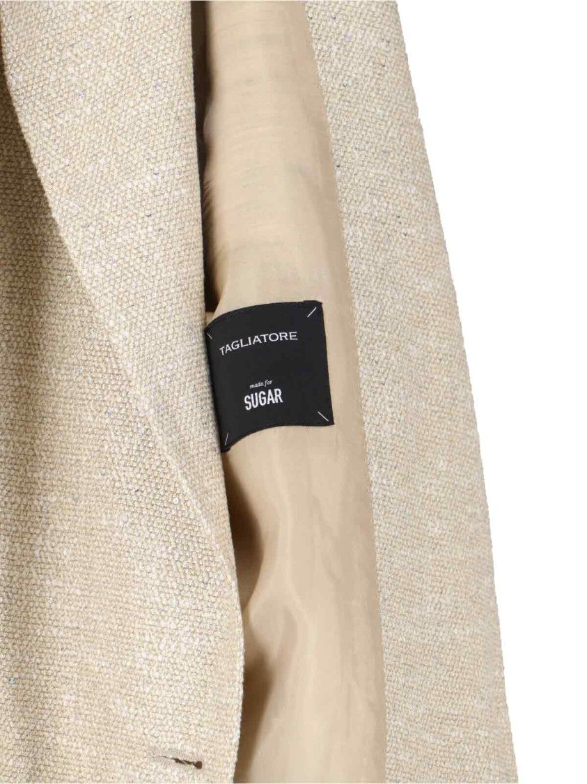 Tagliatore J Bertha Single-Breasted Blazer – Cream