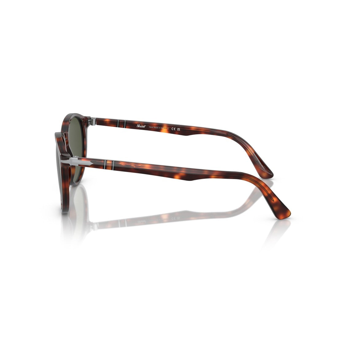 Persol 0Po3152s Classic Round Frame Tortoiseshell Sunglasses