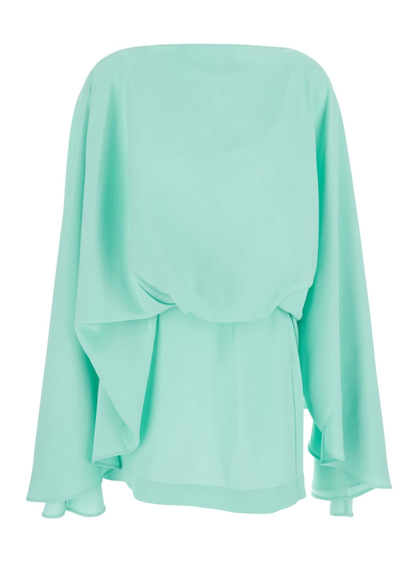 Taller Marmo Eolia' Light Blue Mini Dress