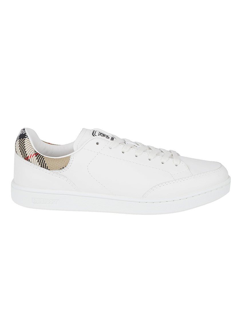 Burberry Low-Top White Leather Sneakers