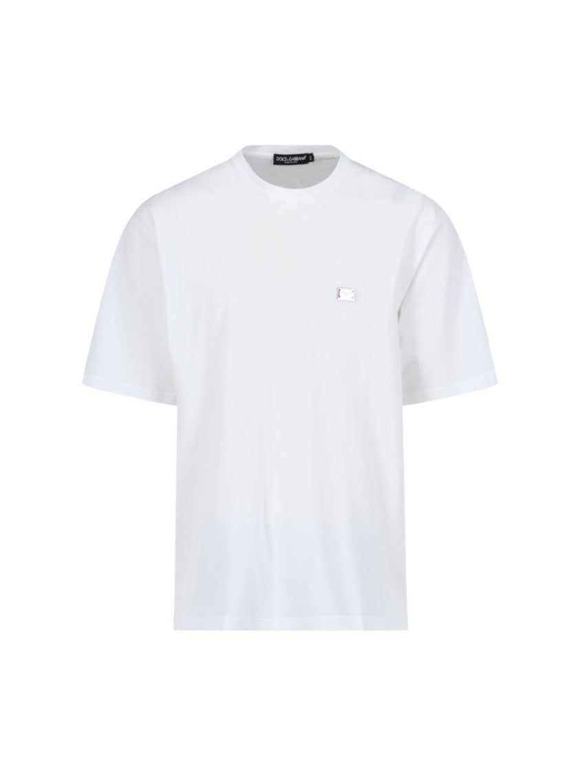 Dolce & Gabbana Plaque' T-Shirt – White