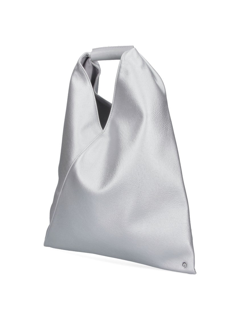 Mm6 By Maison Margiela Silver Japanese Structured Minimalist Bag