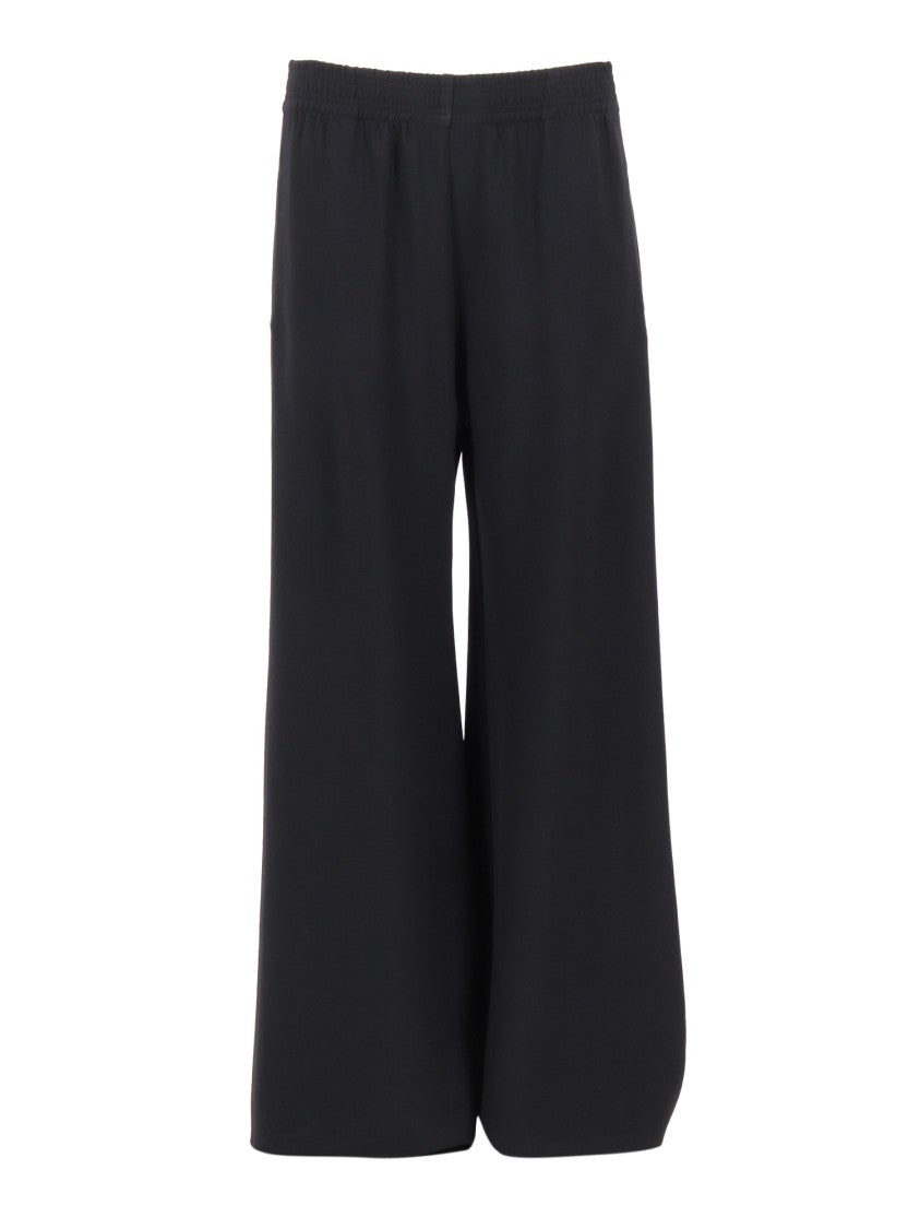 Fabiana Filippi Black Cady Wide Trousers