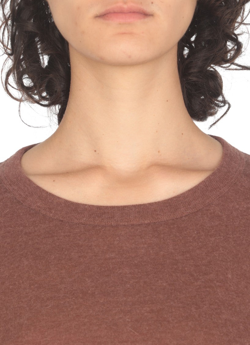 Rick Owens Brown Crew Neck T-shirt