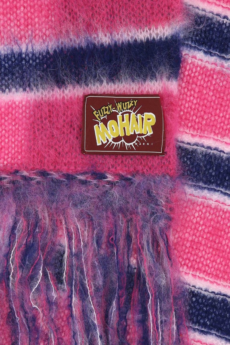 Marni Embroidered Mohair Blend Scarf