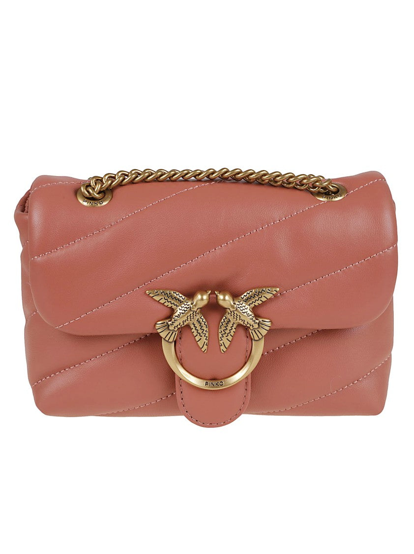 Pinko Quilted Leather Shoulder Bag