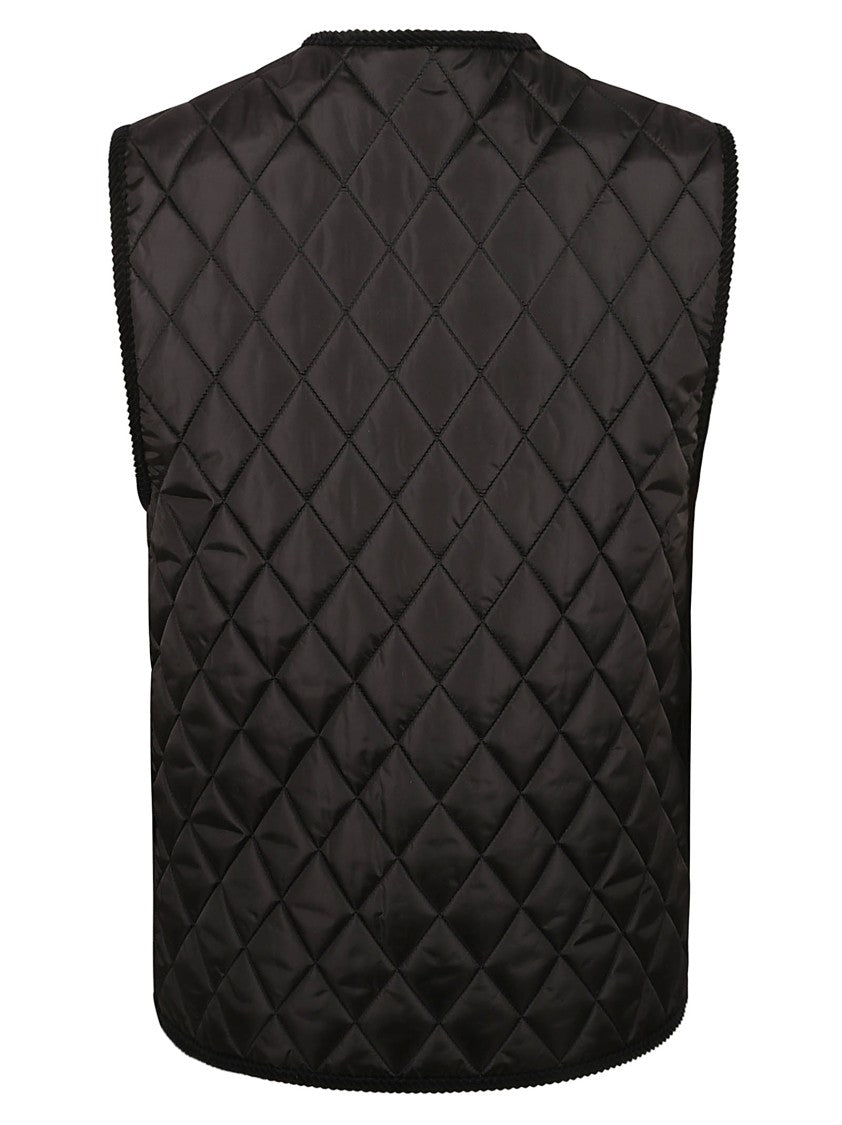 Burberry Sleeveless Black Quilted Coat