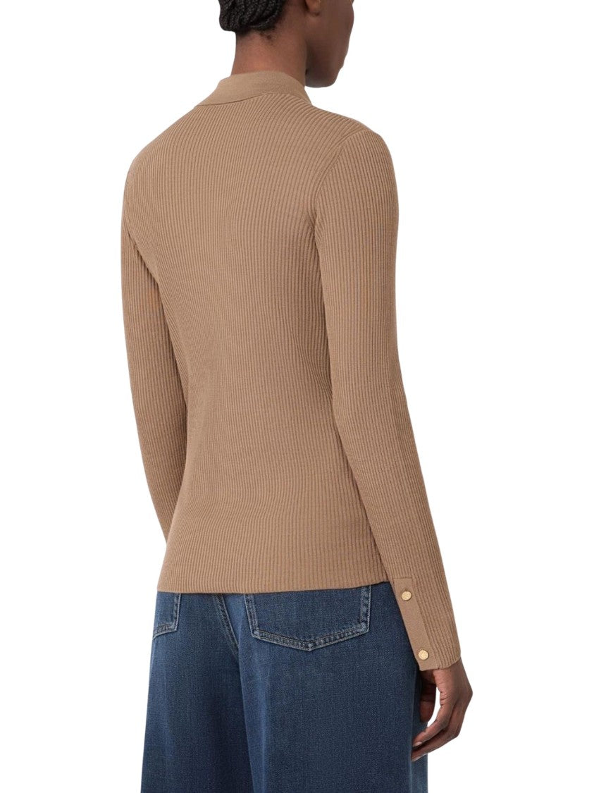 Max Mara Cardigan Smmlimone Ribbed Knit Cardigan